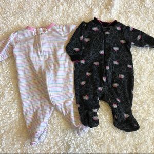 Girls sleeper/ outfits NEWBORN zip up